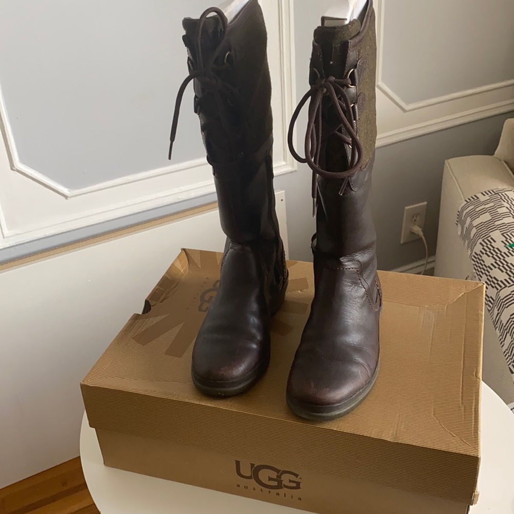 UGG Waterproof Elsa Knee High Tall Boot Brown